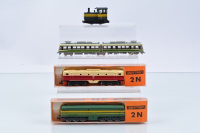 Lot 307 - Modemo Ibertren  and others N and H0e Diesel and Electric Locomotives