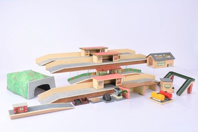 Lot 340 - Charming Scratchbuilt TT and 00 Gauge wood Stations and other buildings