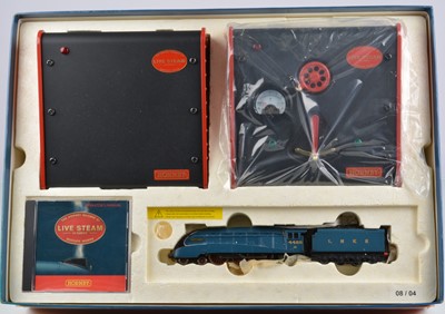 Lot 370 - Hornby  00 gauge Mallard Live Steam Locomotive and tender in original box