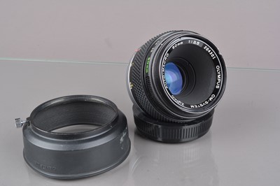 Lot 395 - An Olympus OM Zuiko Auto-Macro 50mm f/3.5 Lens