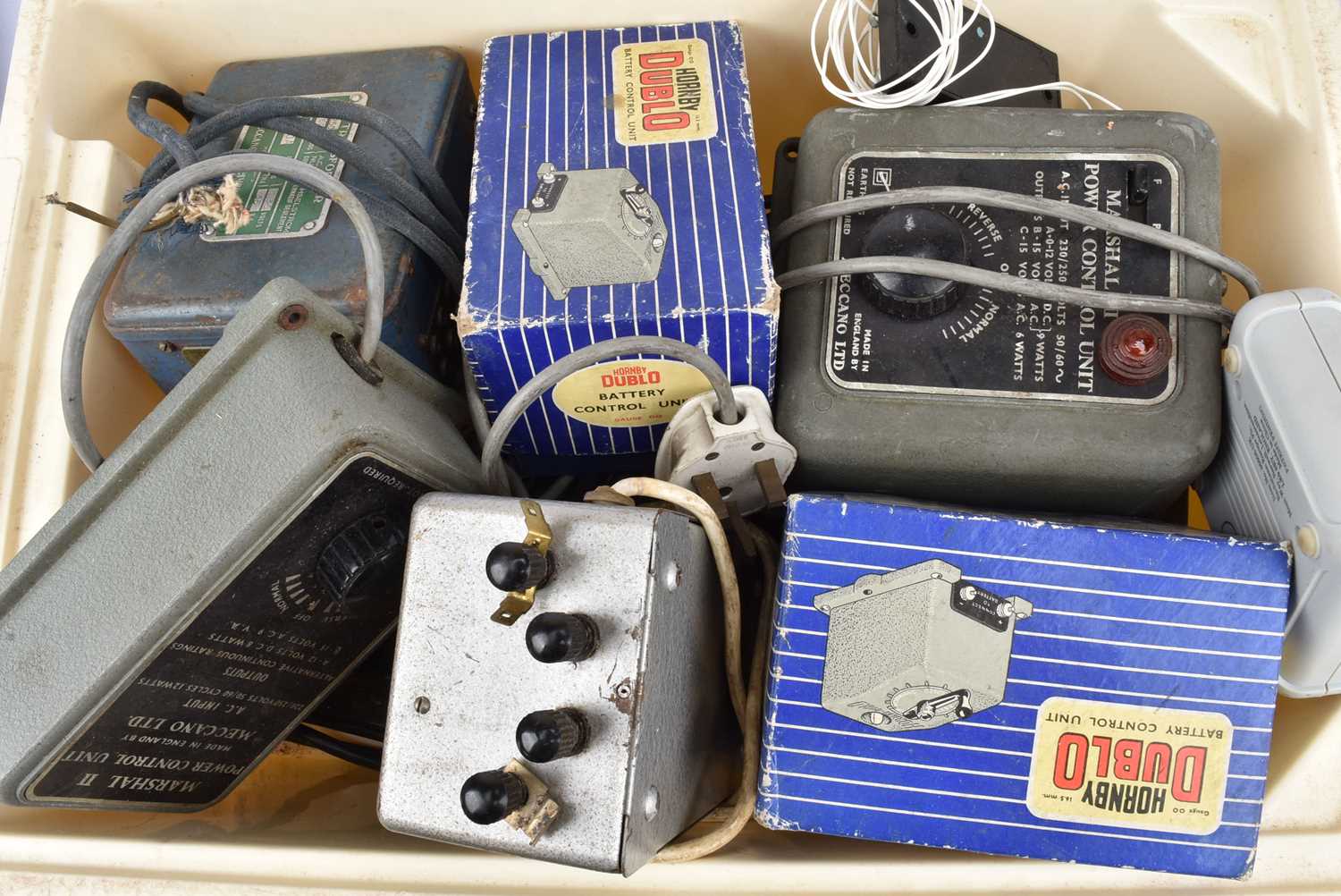Lot 468 - Various Hornby-Dublo and other makers Model Railway Transformers and Controllers suitable for N TT and 00 Gauge