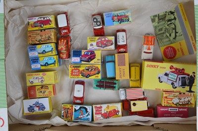 Lot 166 - Corgi and Dinky Restored or Repainted Minis with Reproduction Boxes (19)