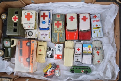 Lot 199 - Tinplate, Plastic & Diecast Emergency Service Toys