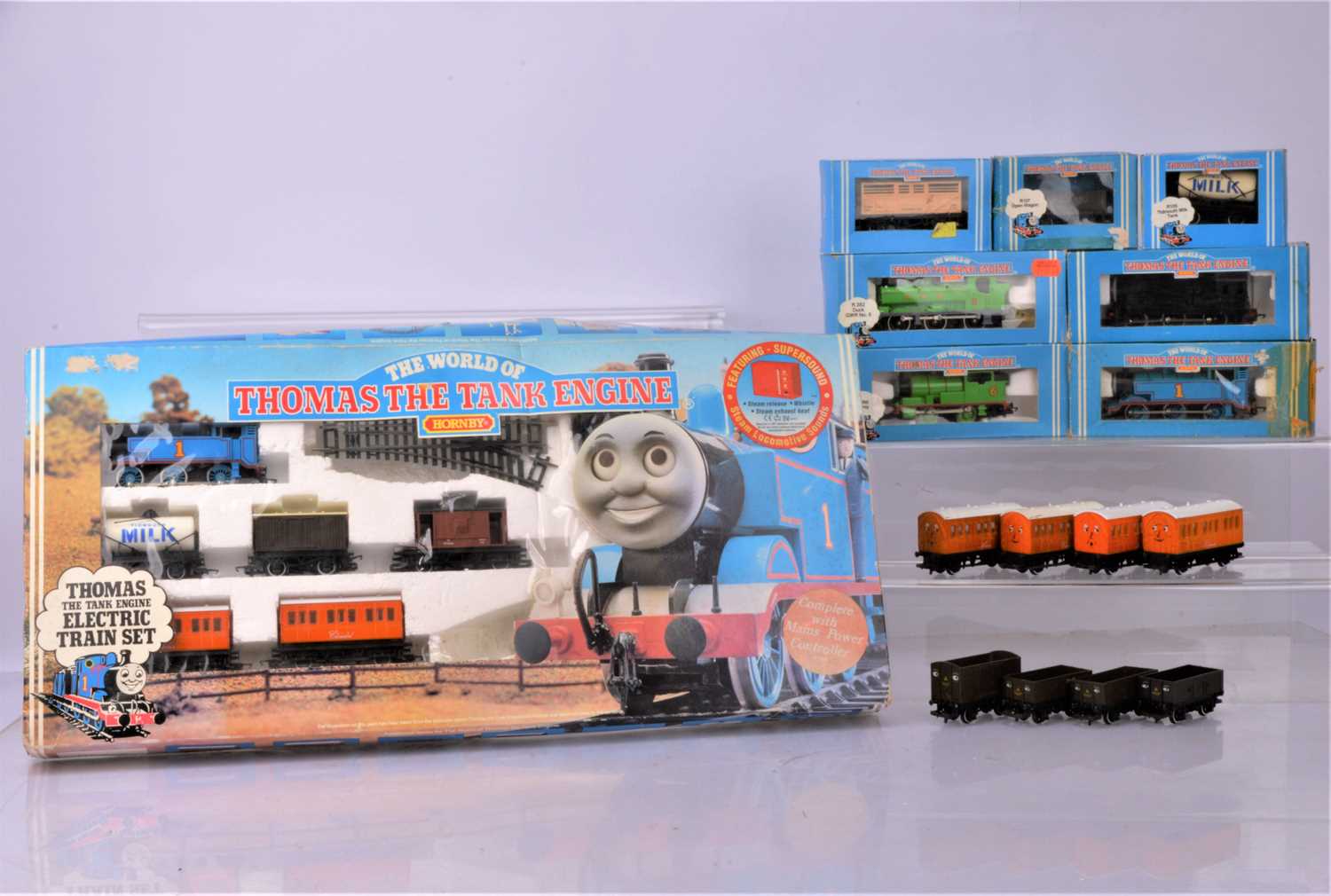 Lot 403 - Hornby 00 Gauge Thomas the Tank Engine Series Train Set Locomotives Coaches and Rolling Stock