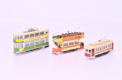 Lot 490 - Three 00 Gauge motorised Trams