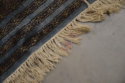 Lot 3 - A shiny Pakistani woollen rug