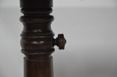 Lot 17 - A 19th century mahogany invalid table