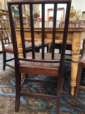 Lot 21 - A set of Six 19th century mahogany dinning chairs