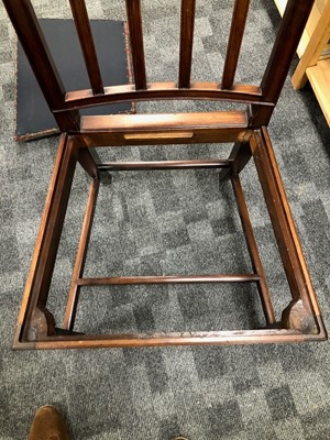 Lot 21 - A set of Six 19th century mahogany dinning chairs