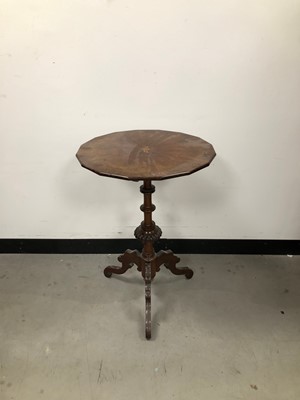 Lot 31 - A late Victorian mahogany veneered trip table