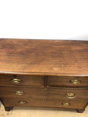 Lot 34 - A damaged Edwardian mahogany chest of drawers