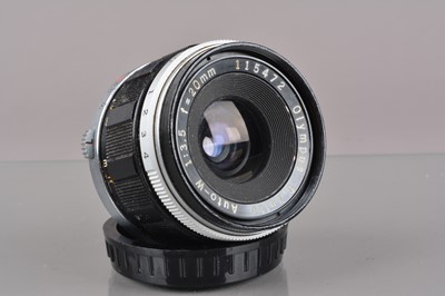 Lot 422 - An Olympus G Zuiko 20mm f/3.5 Auto-W Lens