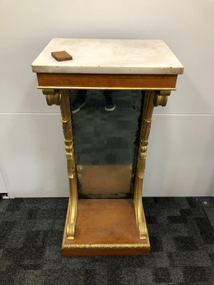 Lot 55 - An early 20th century maple veneered lectern/stand