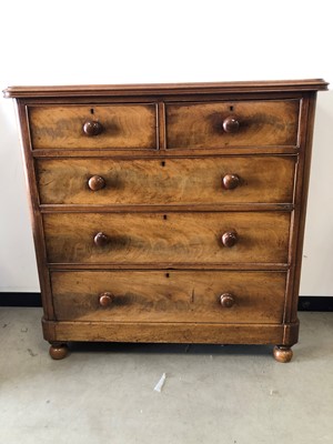 Lot 58 - A 19th century mahogany chest of drawers