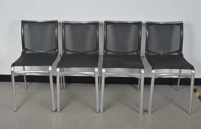 Lot 62 - A set of four Alias Italian metal framed chairs
