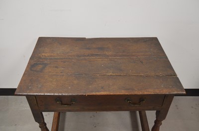 Lot 71 - An 18th century and later oak table