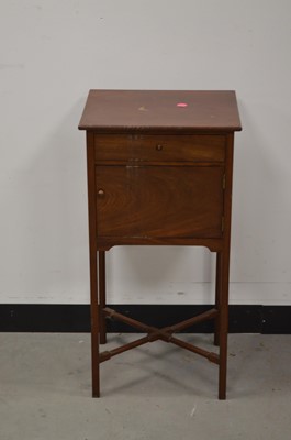 Lot 86 - An Edwardian pot cupboard converted to a bedside cabinet