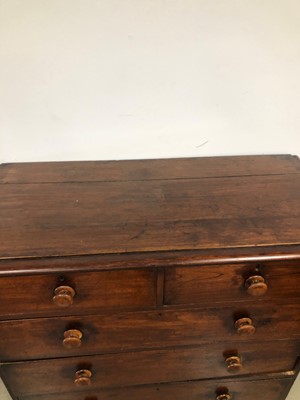 Lot 96 - A late 19th century chest of drawers