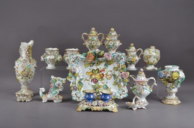 Lot 137 - A collection of damaged late 19th/early 20th century continental porcelain