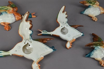 Lot 206 - A collection of ceramic graduated Beswick wall mounted ducks
