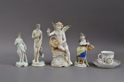 Lot 217 - A small collection of German porcelain items