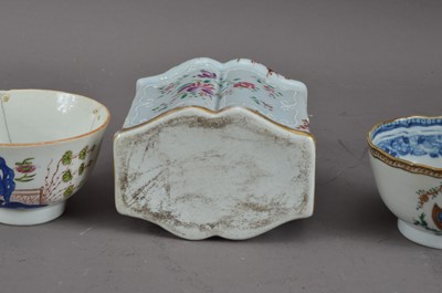 Lot 232 - A 19th century porcelain tea caddy