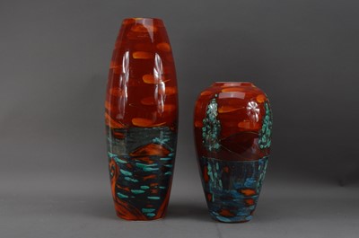 Lot 244 - Two Anita Harris pottery vases