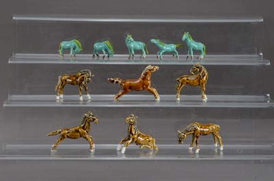 Lot 268 - A collection of Chinese porcelain horses