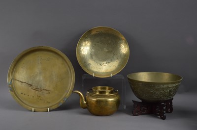 Lot 273 - A collection of Chinese brassware