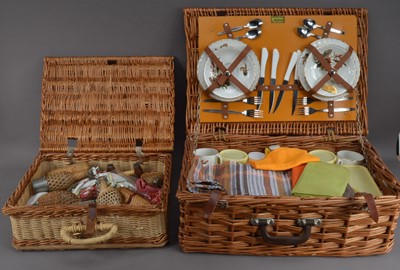 Lot 301 - A wicker picnic basket by Brexton