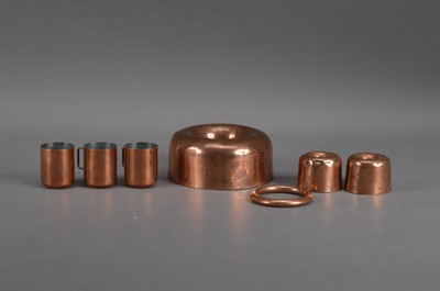 Lot 317 - A small collection of Victorian copper kitchen wares