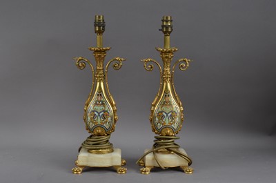 Lot 342 - A pair of decorative 20th century lamps