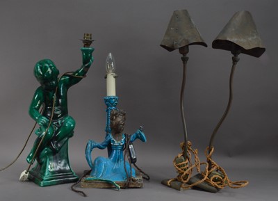 Lot 343 - A collection of four lamps