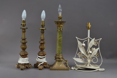 Lot 344 - A collection of four lamps