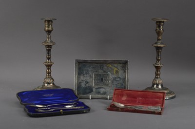 Lot 348 - A collection of silver and silver plate