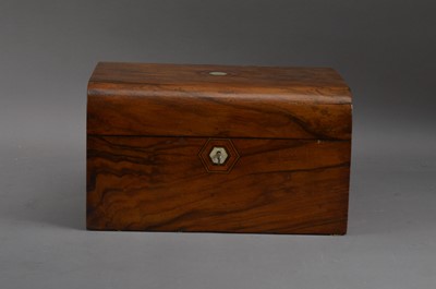 Lot 361 - A late 19th century ladies travelling wooden box