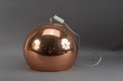 Lot 364 - A copper ceiling light by Tom Dixon