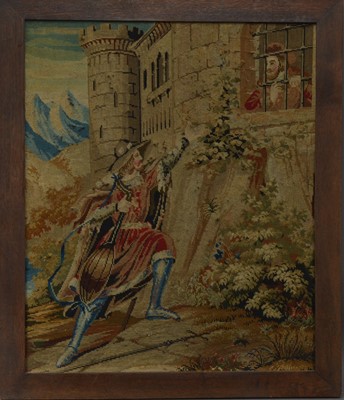 Lot 366 - A framed tapestry