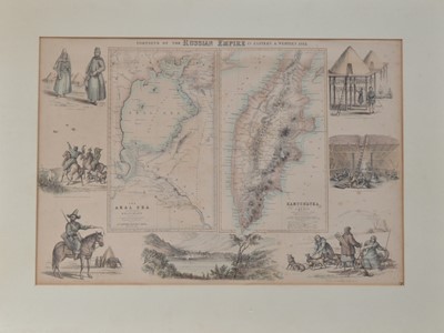 Lot 371 - An unframed map of Portions of the  Russian Empire in Eastern and Western Asia