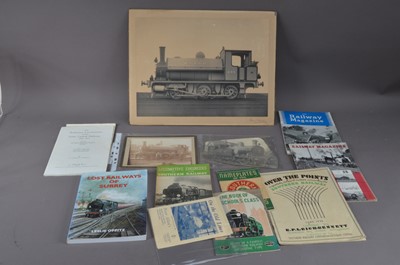 Lot 373 - A collection of train prints and reference books