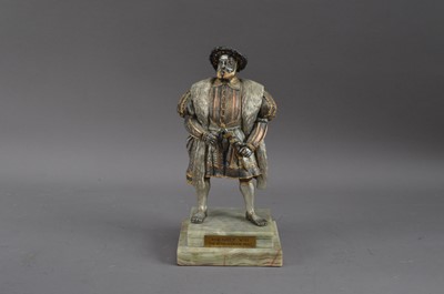 Lot 392 - A cast metal sculpture of Henry VIII