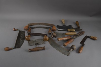 Lot 403 - A small collection of antique tools and kitchen items