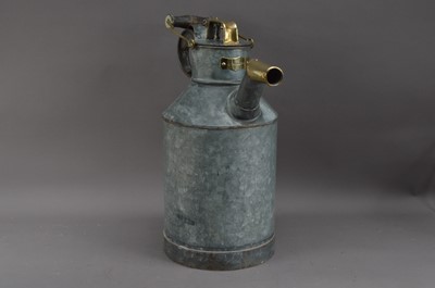 Lot 405 - A late 19th century/ early 20th century metal canister