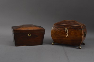 Lot 431 - Two 19th century and later tea caddies