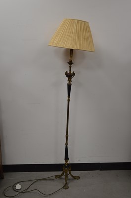 Lot 443 - A 20th century floor lamp