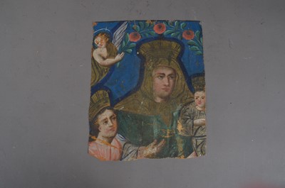 Lot 585 - A late 19th/early 20th century painted Icon