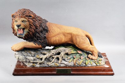 Lot 212 - A Limited Edition Aynsley porcelain model 'The Lion' circa 1977