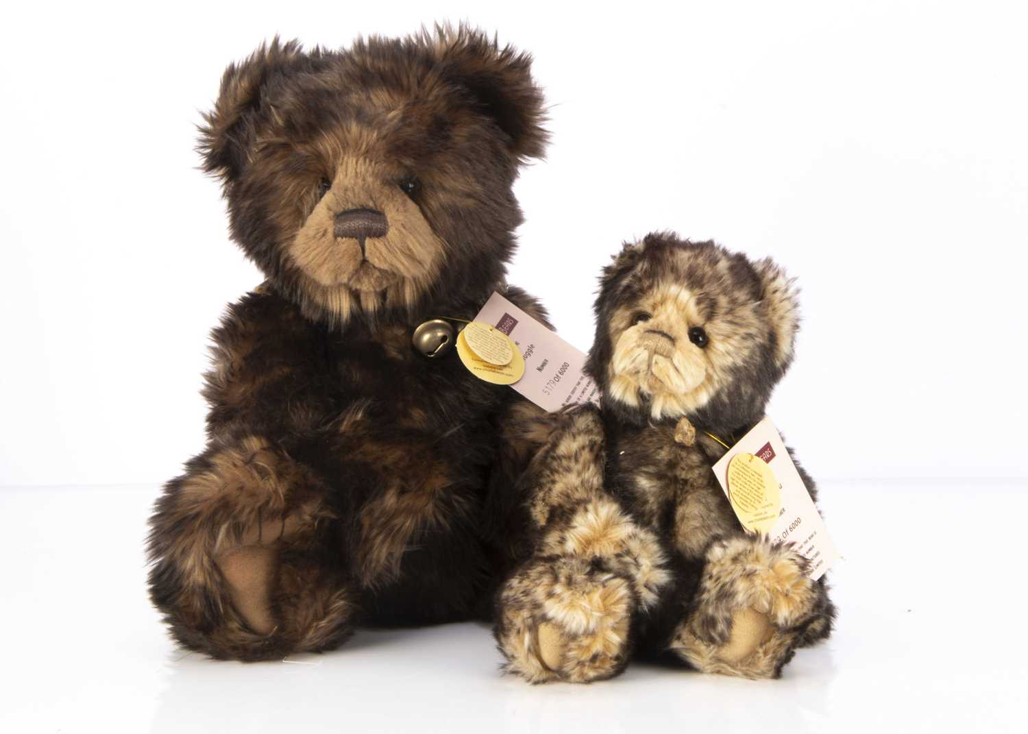 Lot 21 - Charlie Bears limited edition Wurve You and Snuggle