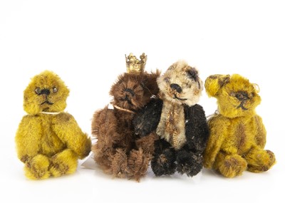 Lot 97 - Four Schuco miniature teddy bears
