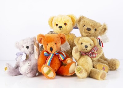Lot 161 - Five Merrythought teddy bears